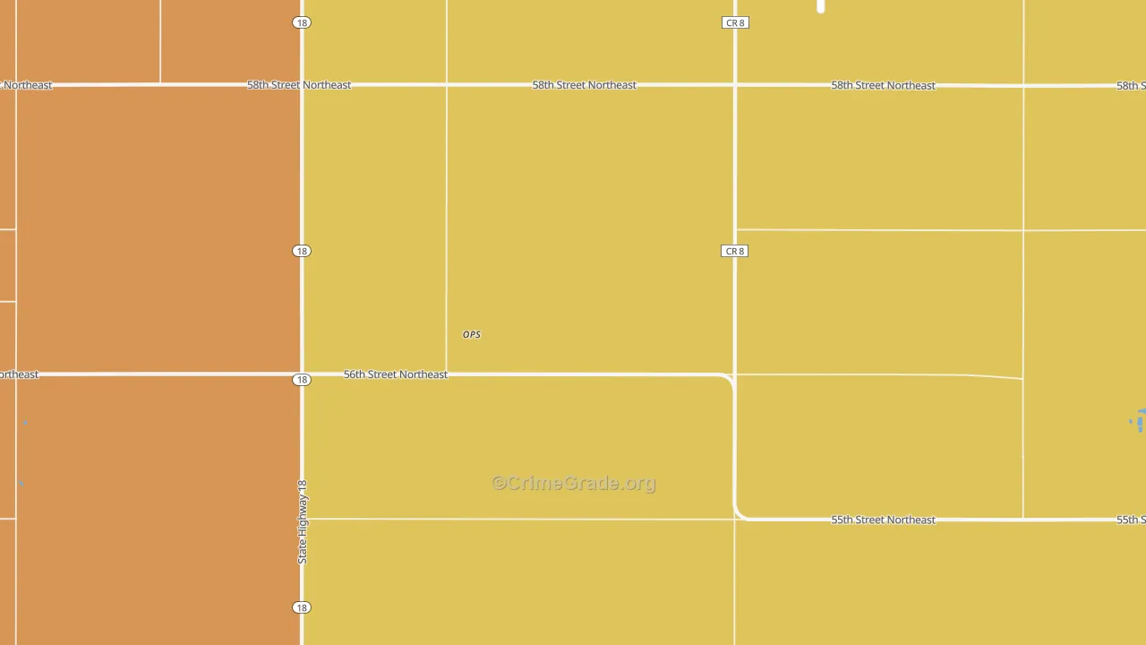 Ops, ND Map of Robbery Rates