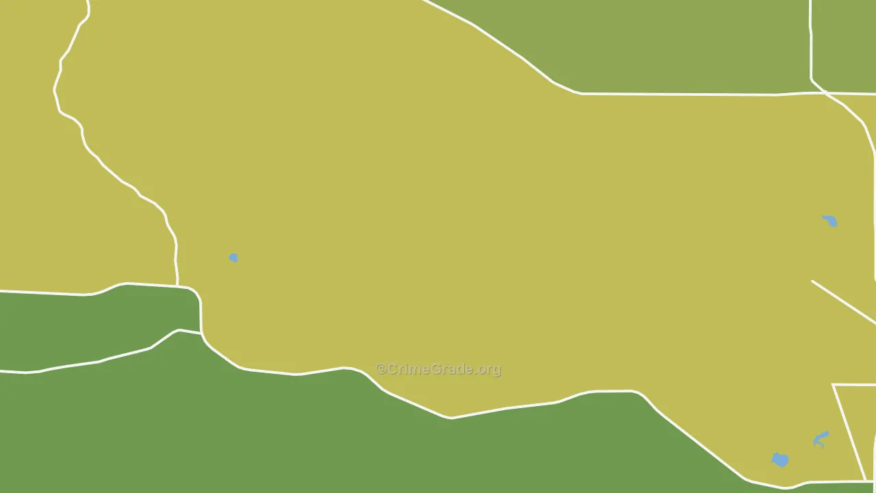 Orchard Valley, WY Map of Robbery Rates