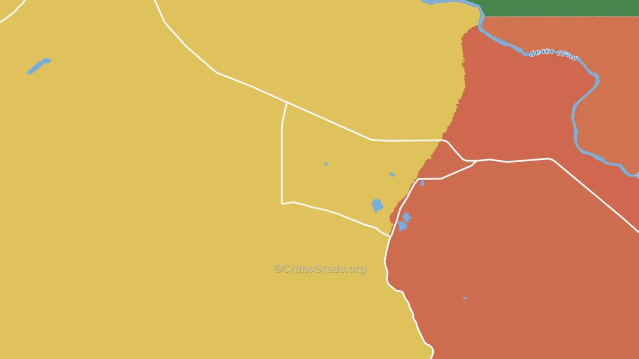 Oreana, ID Map of Robbery Rates