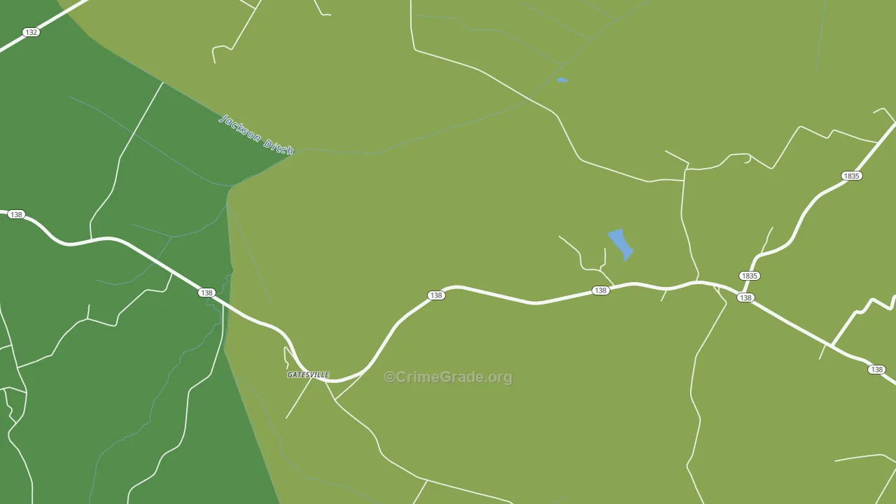 Ortiz, KY Map of Robbery Rates