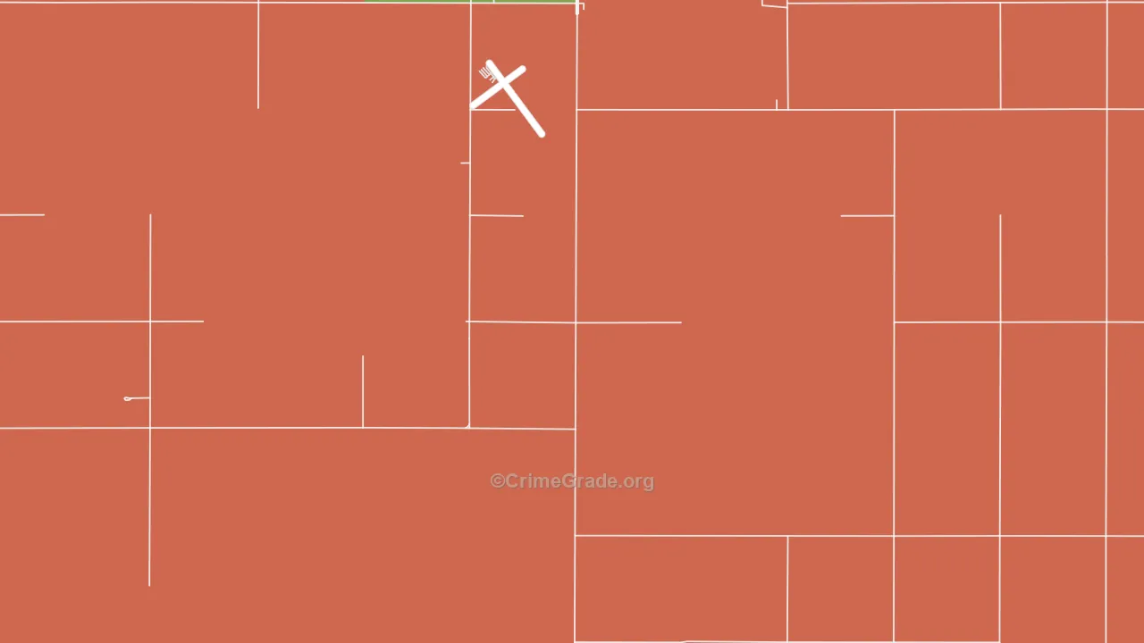 Owattonna, SD Map of Robbery Rates