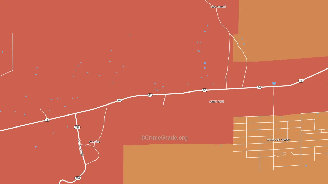 Pan Tak, AZ Map of Robbery Rates