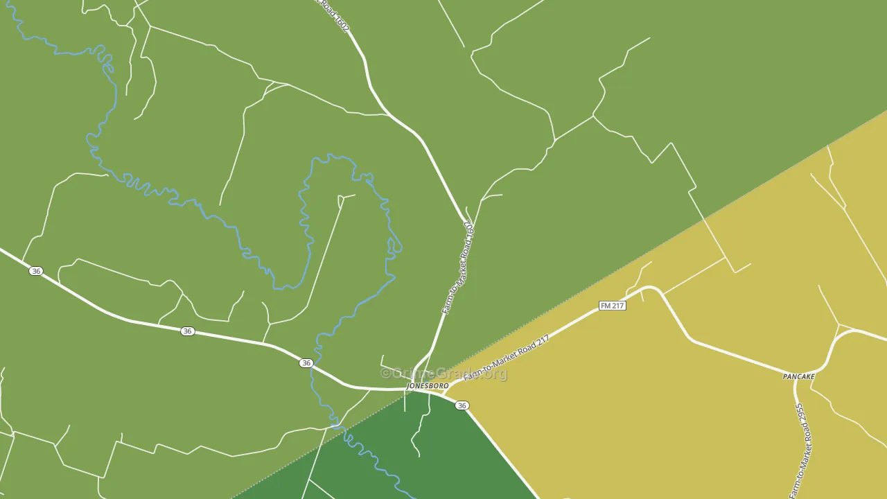 Pancake, TX Map of Robbery Rates