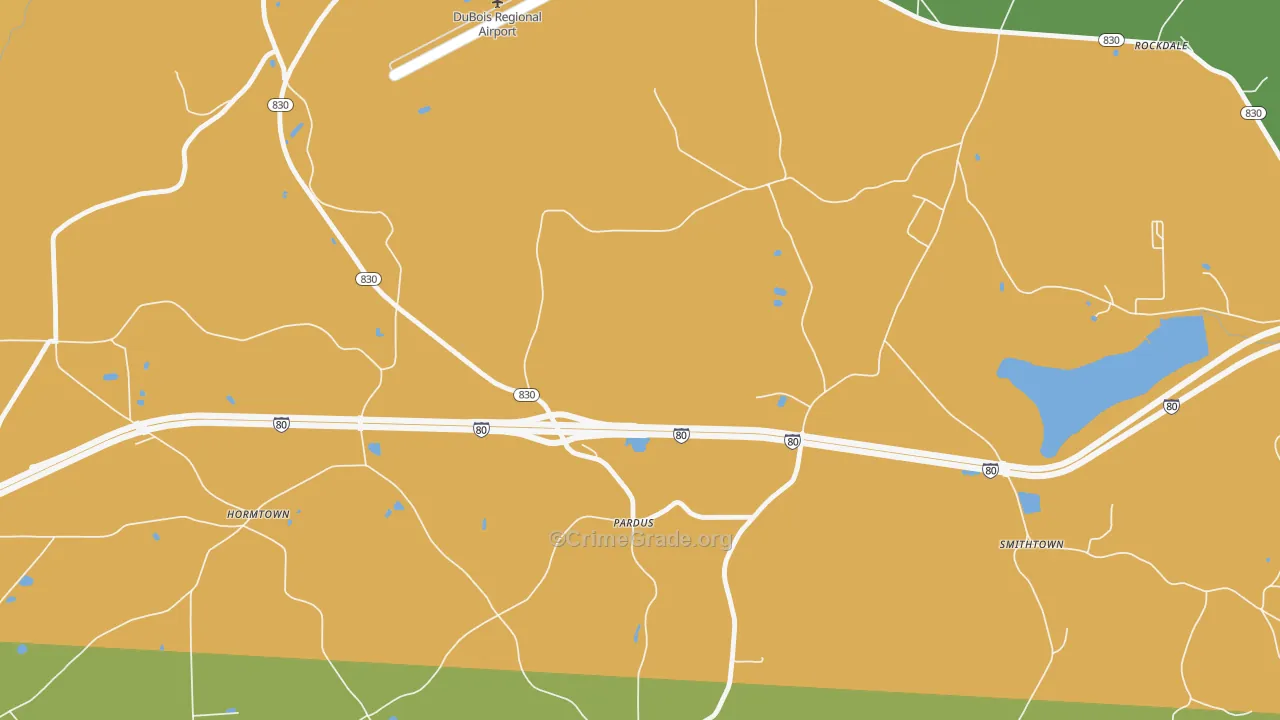 Pardus, PA Map of Robbery Rates