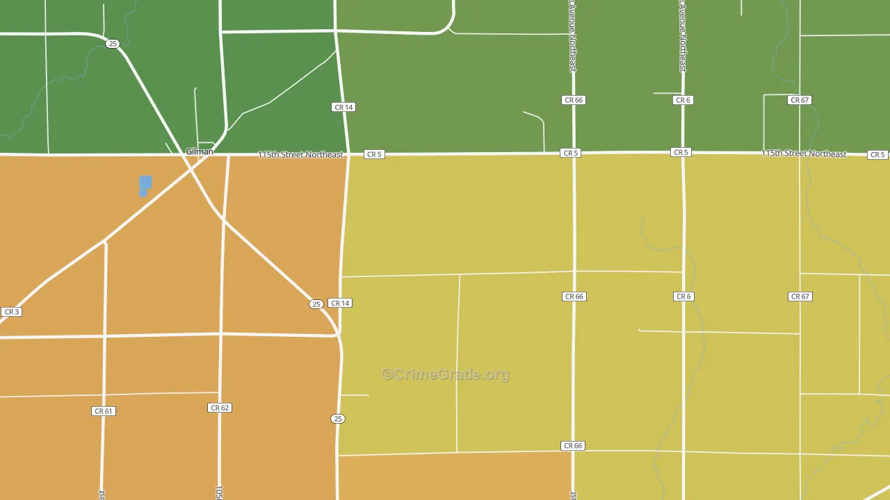Parent, MN Map of Robbery Rates