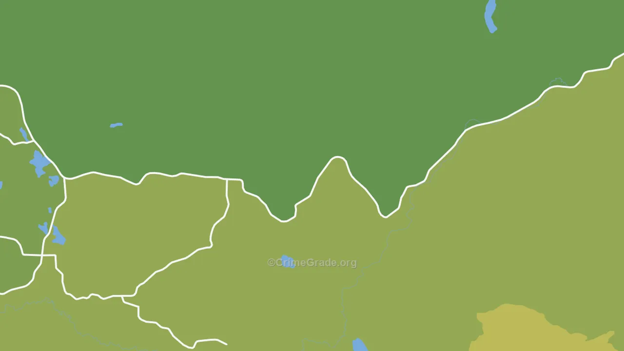 Park Rapids, WA Map of Robbery Rates