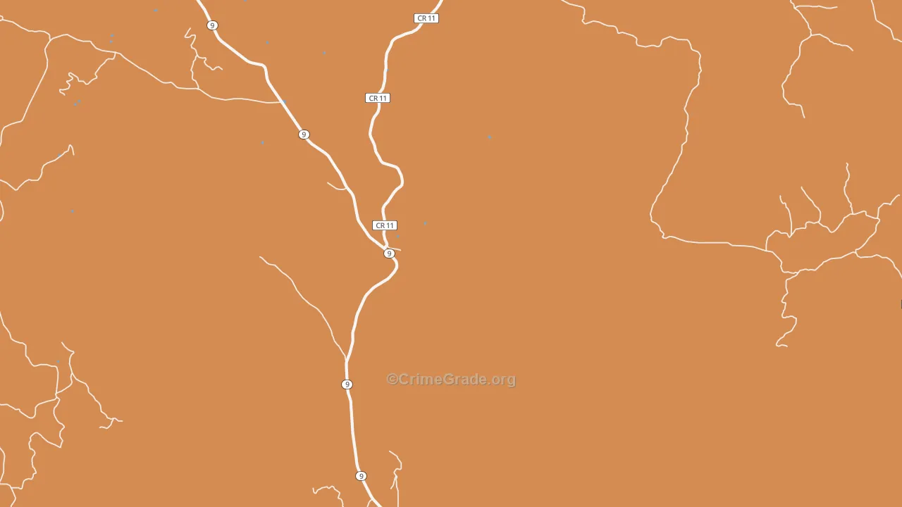 Parkdale, CO Map of Robbery Rates