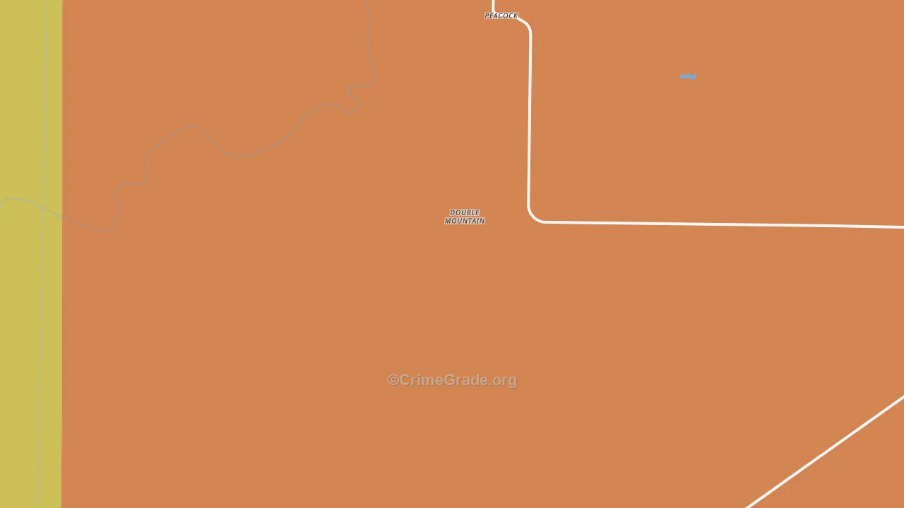 Peacock, TX Map of Robbery Rates