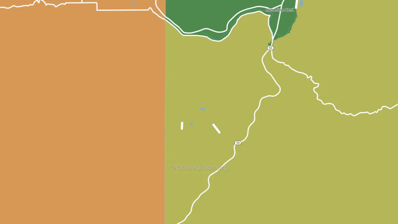 Pearl, ID Map of Robbery Rates