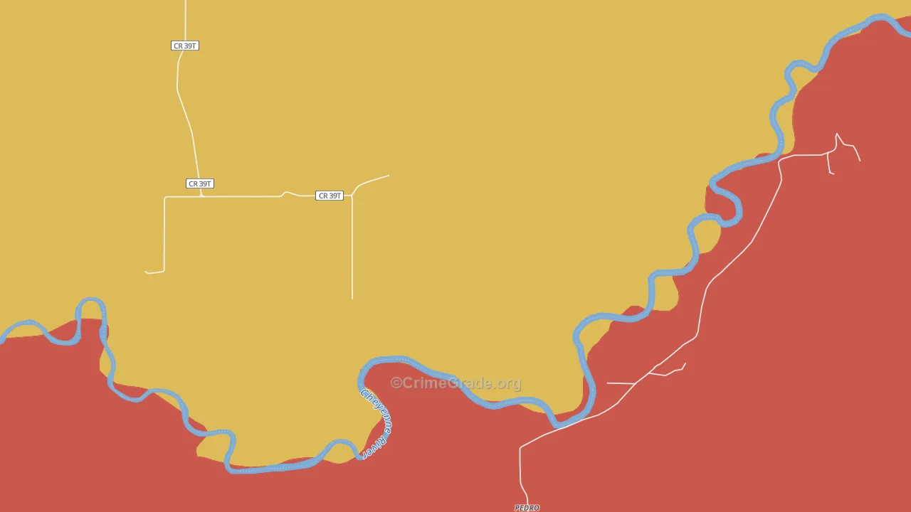 Pedro, SD Map of Robbery Rates