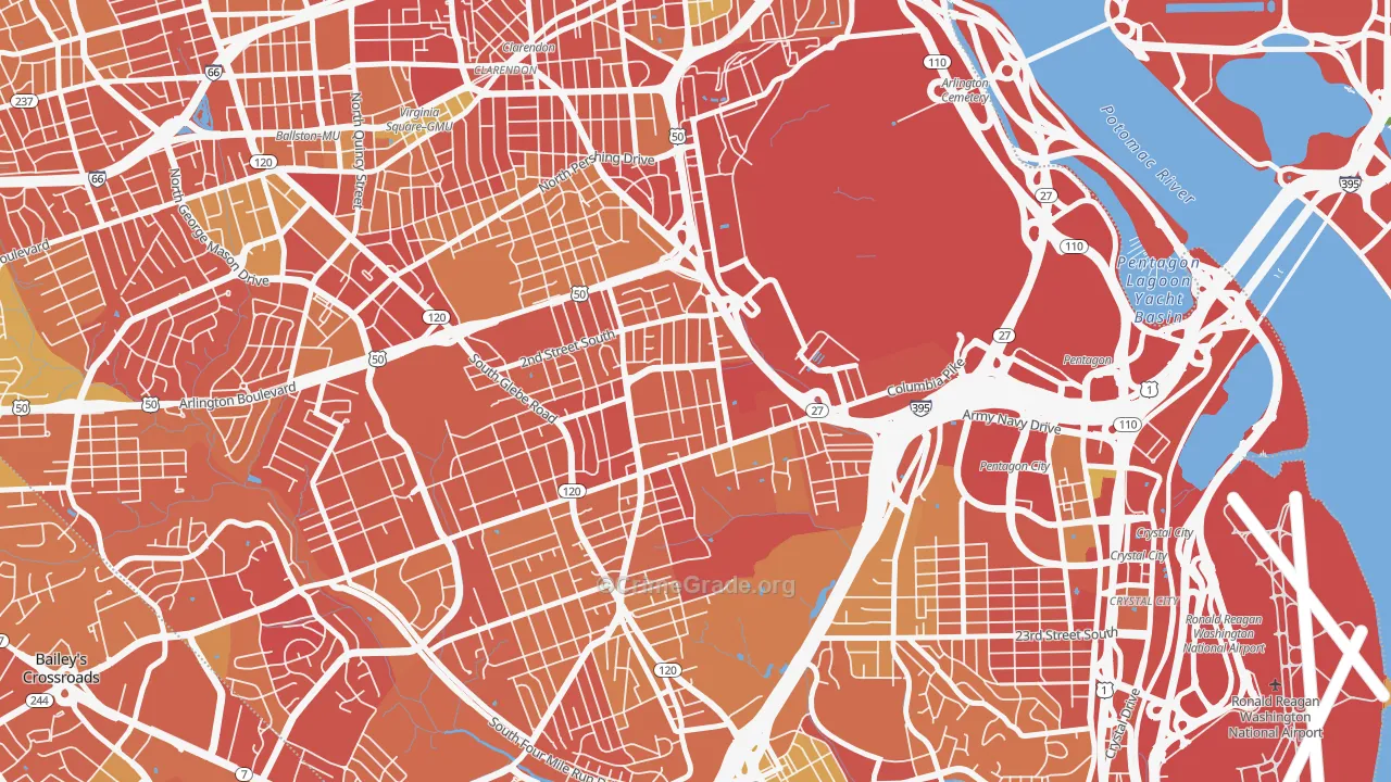 Penrose, Arlington, VA Map of Robbery Rates