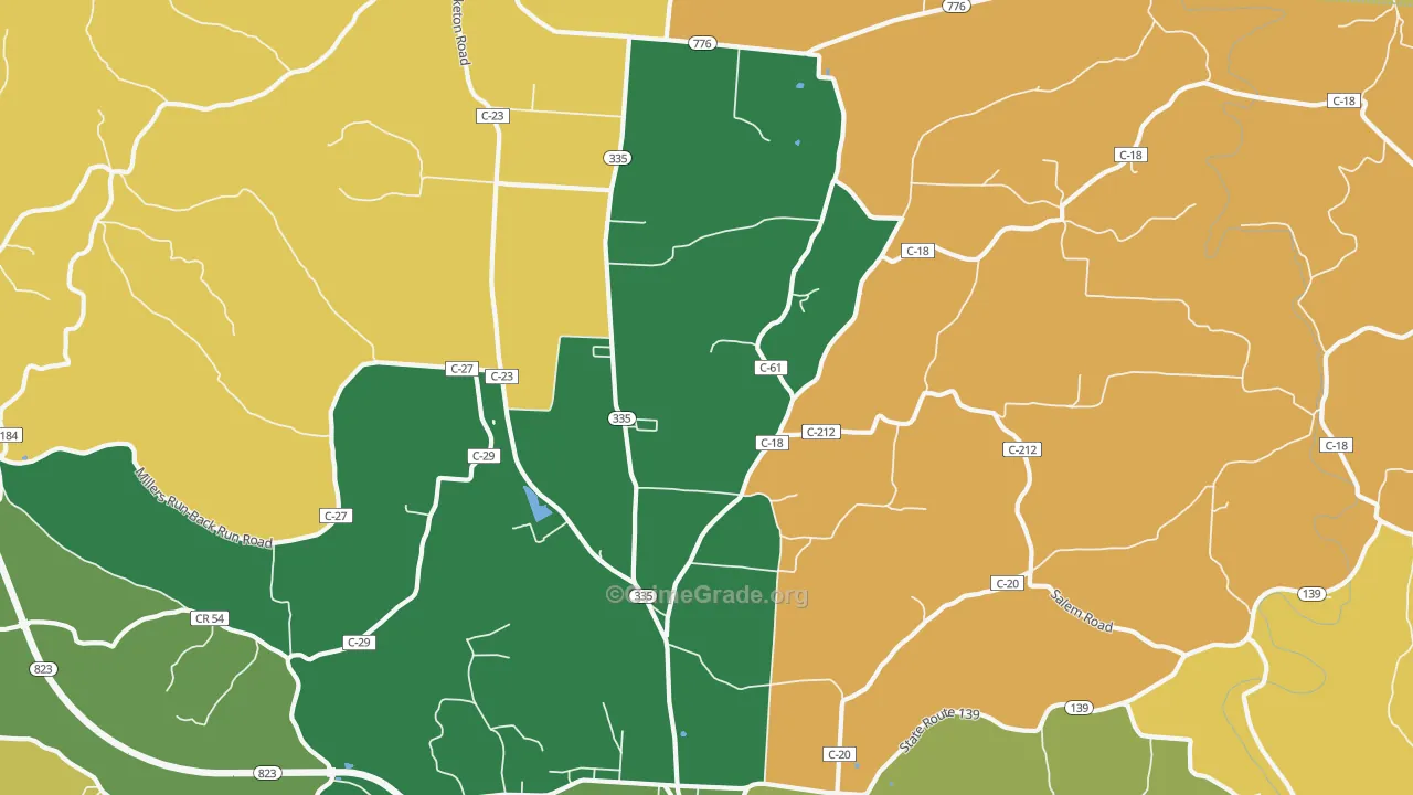 Perry Addition, OH Map of Robbery Rates