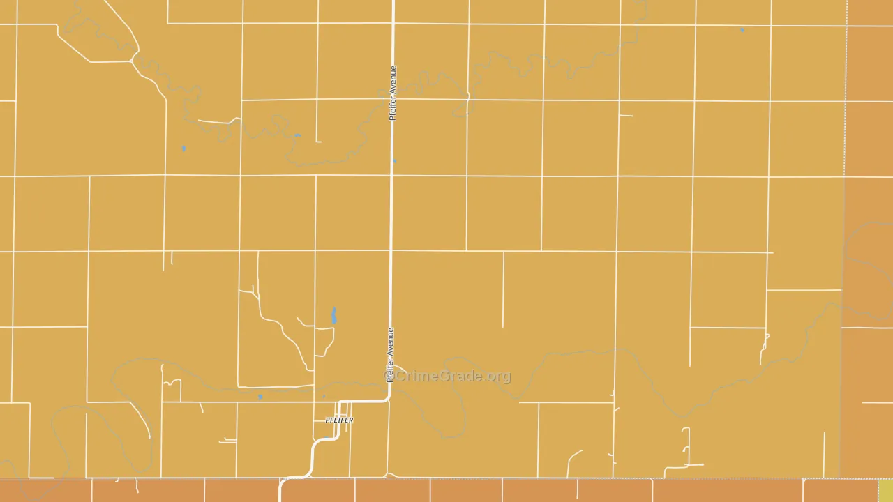 Pfeifer, KS Map of Robbery Rates