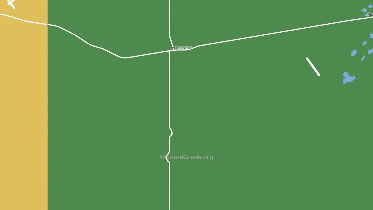 Pickardville, ND Map of Robbery Rates