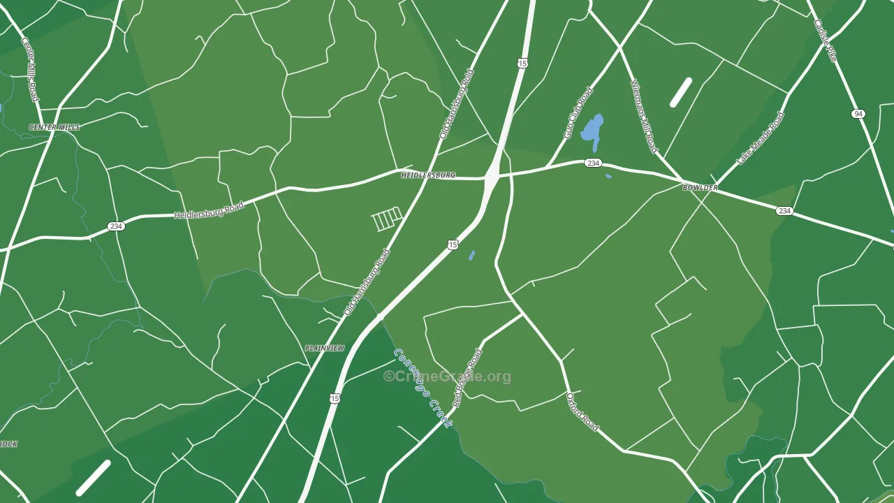 Plainview, PA Map of Robbery Rates