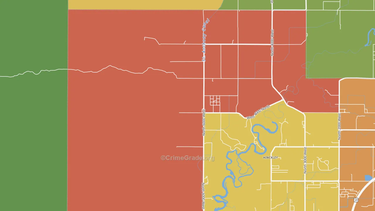 Plano, ID Map of Robbery Rates