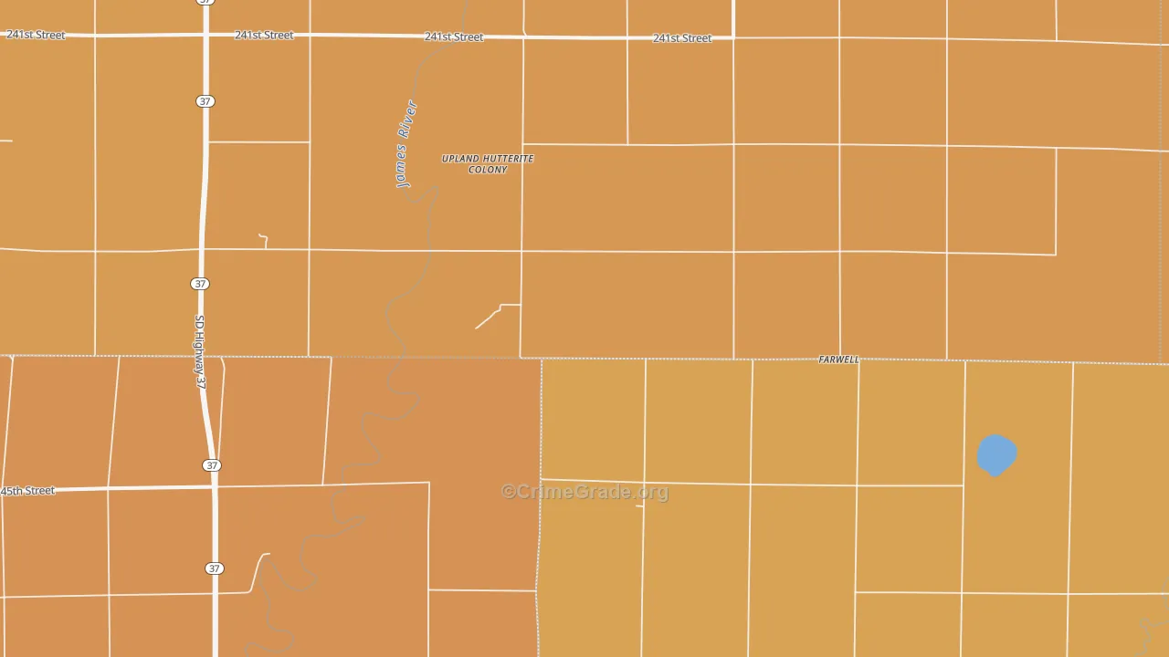 Plano, SD Map of Robbery Rates