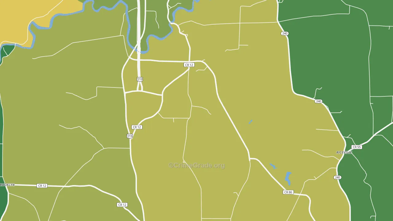 Plato, NY Map of Robbery Rates
