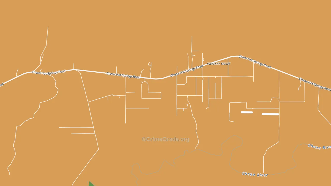 Pleasant Valley, AK Map of Robbery Rates