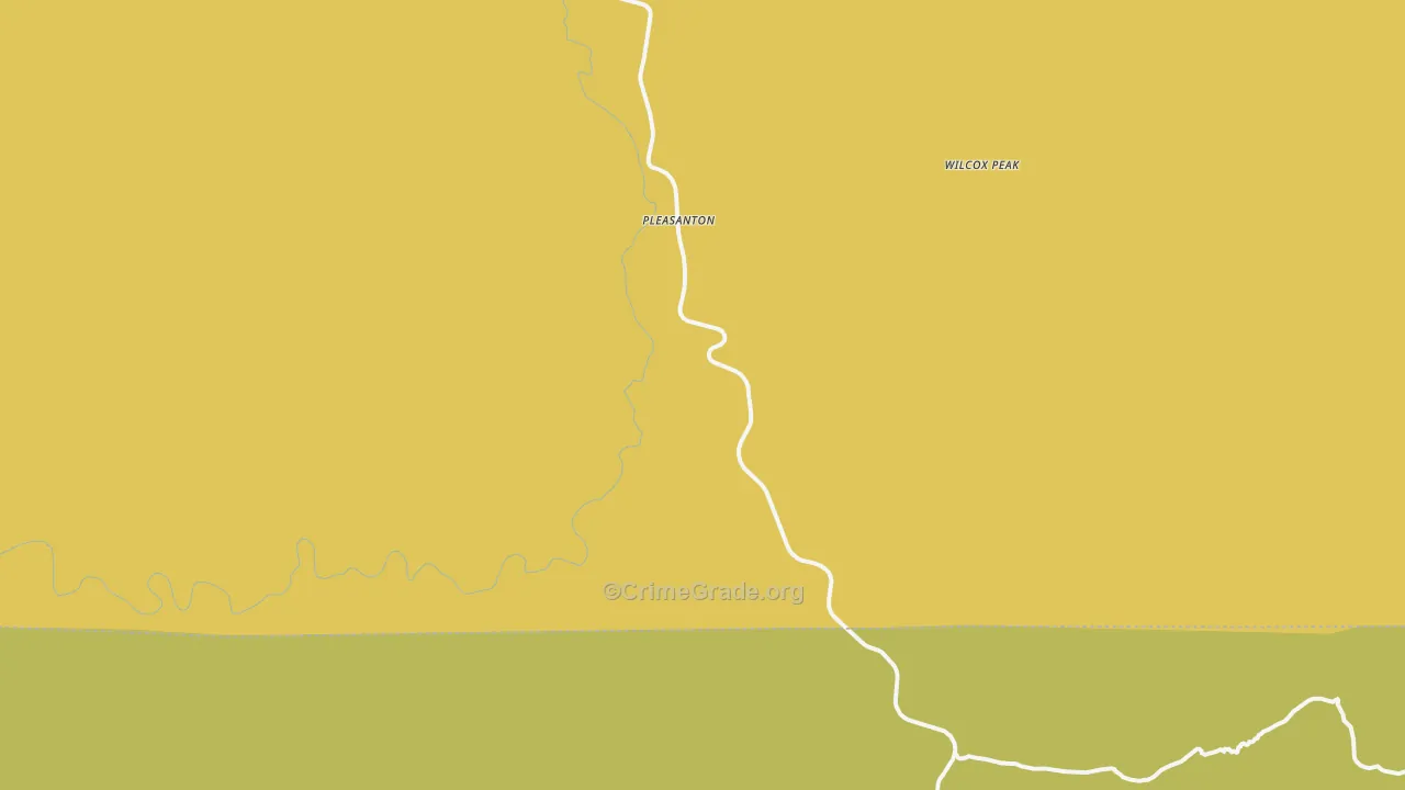 Pleasanton, NM Map of Robbery Rates