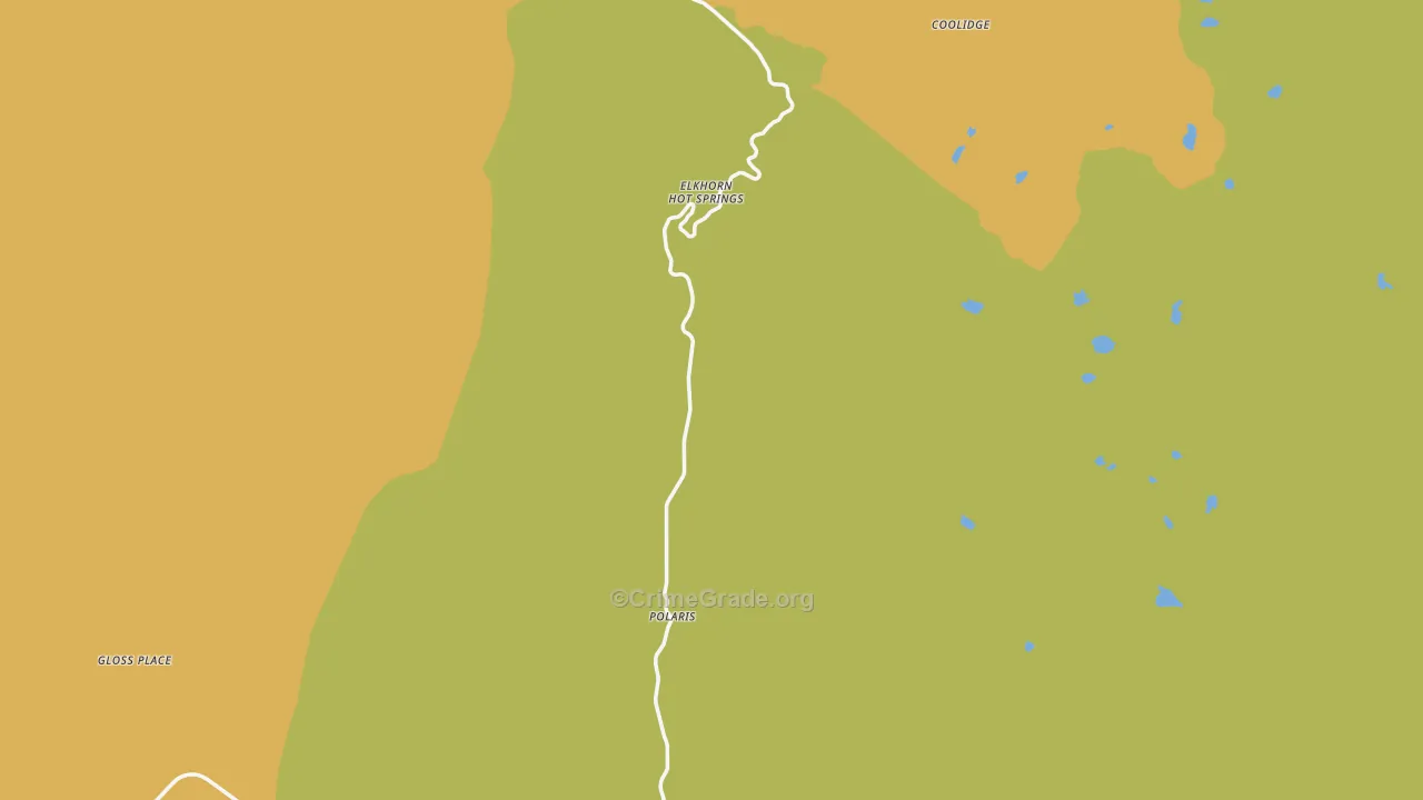 Polaris, MT Map of Robbery Rates