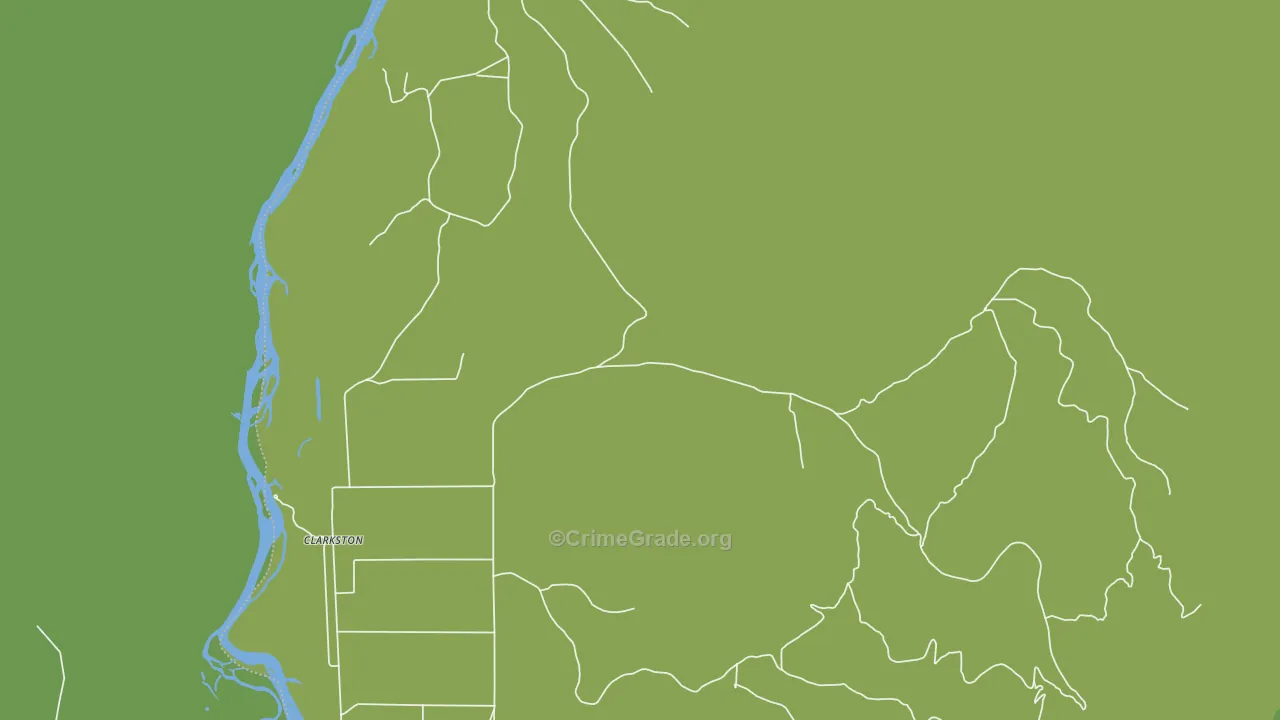 Ponderosa Pines, MT Map of Robbery Rates