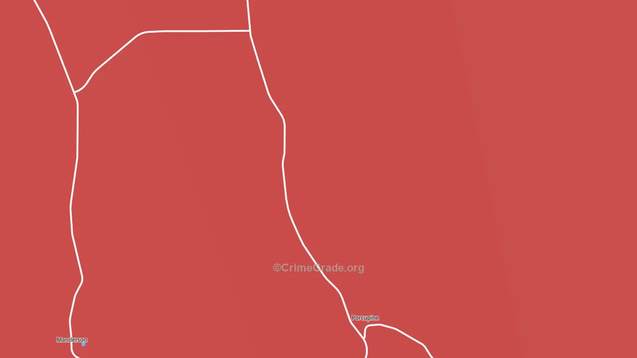 Porcupine, SD Map of Robbery Rates