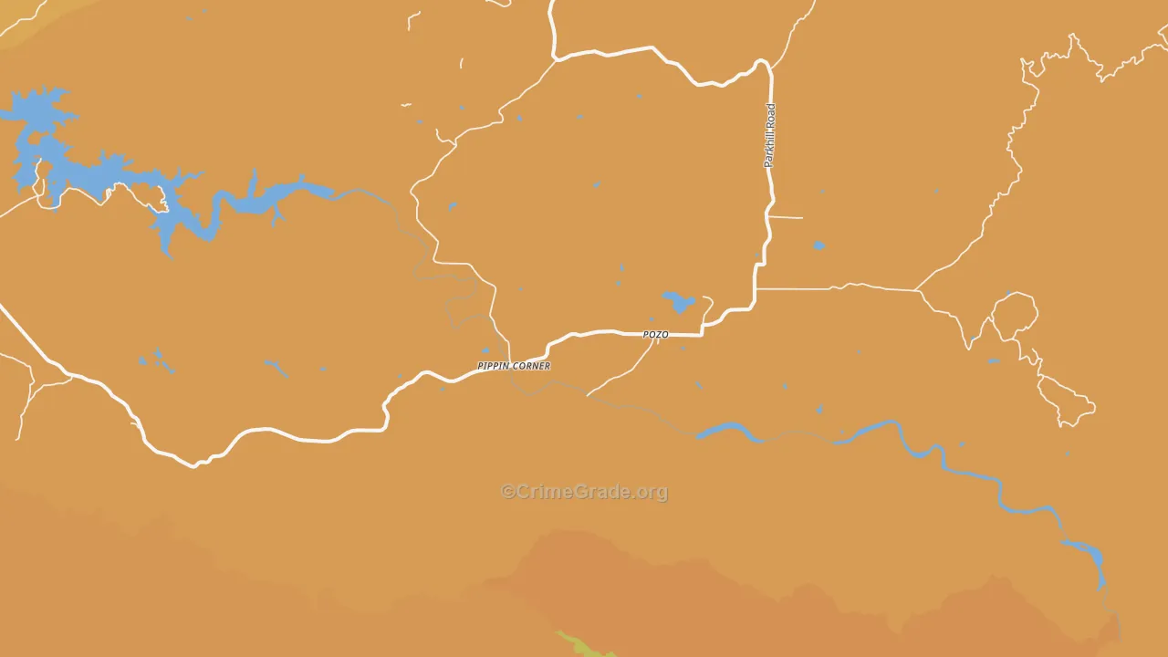 Pozo, CA Map of Robbery Rates