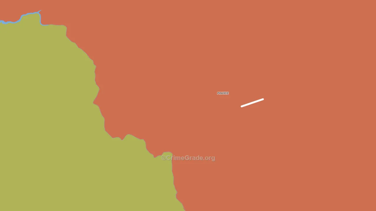 Prairie, ID Map of Robbery Rates