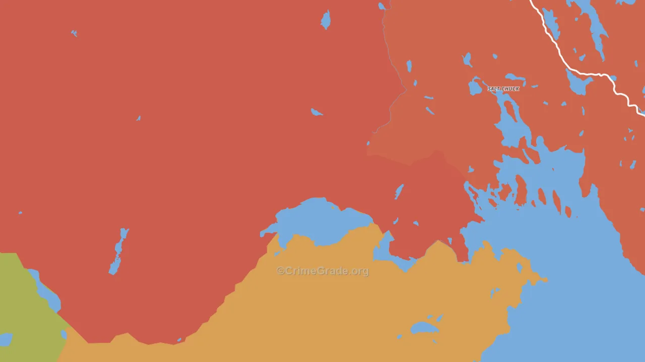 Prince of Wales-Hyder Census Area, AK Map of Robbery Rates