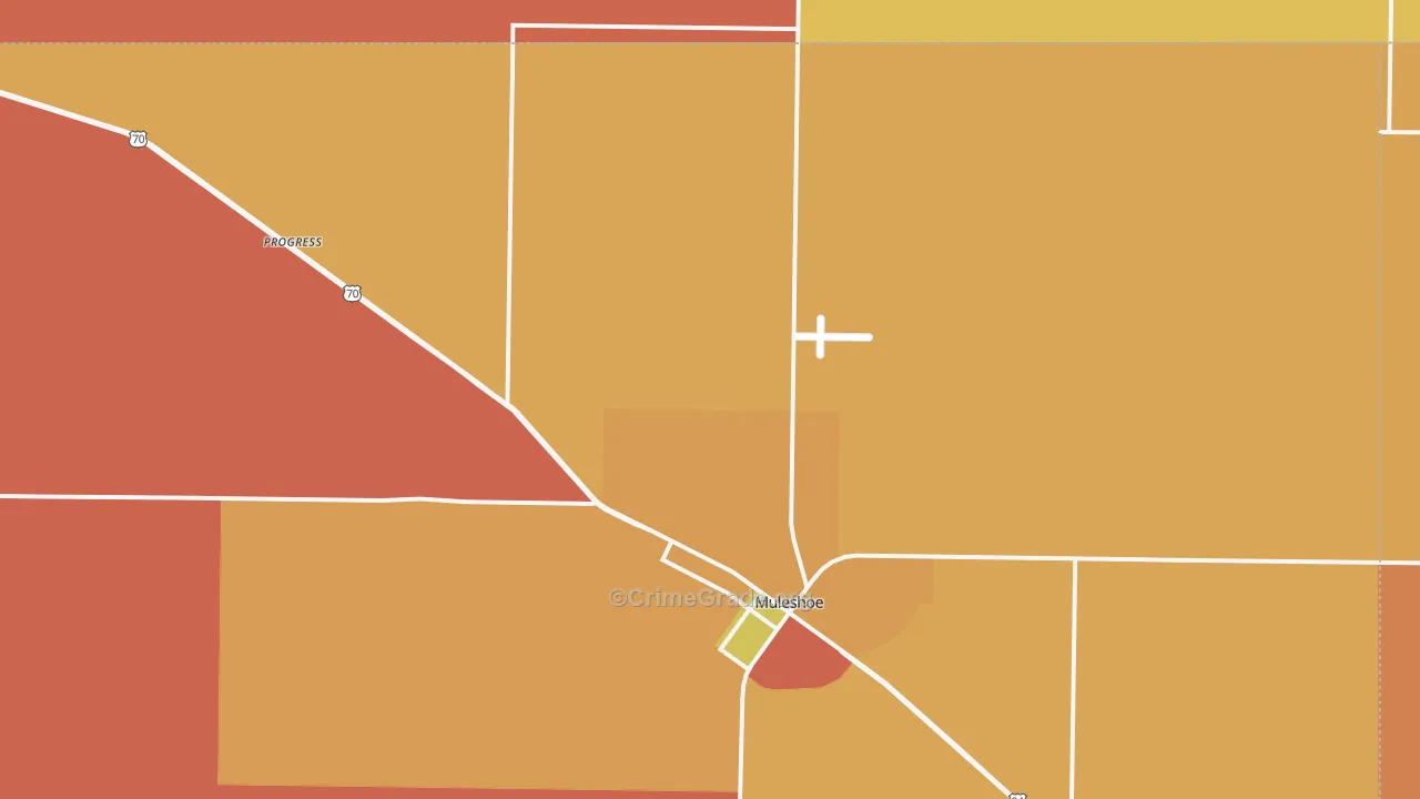 Progress, TX Map of Robbery Rates