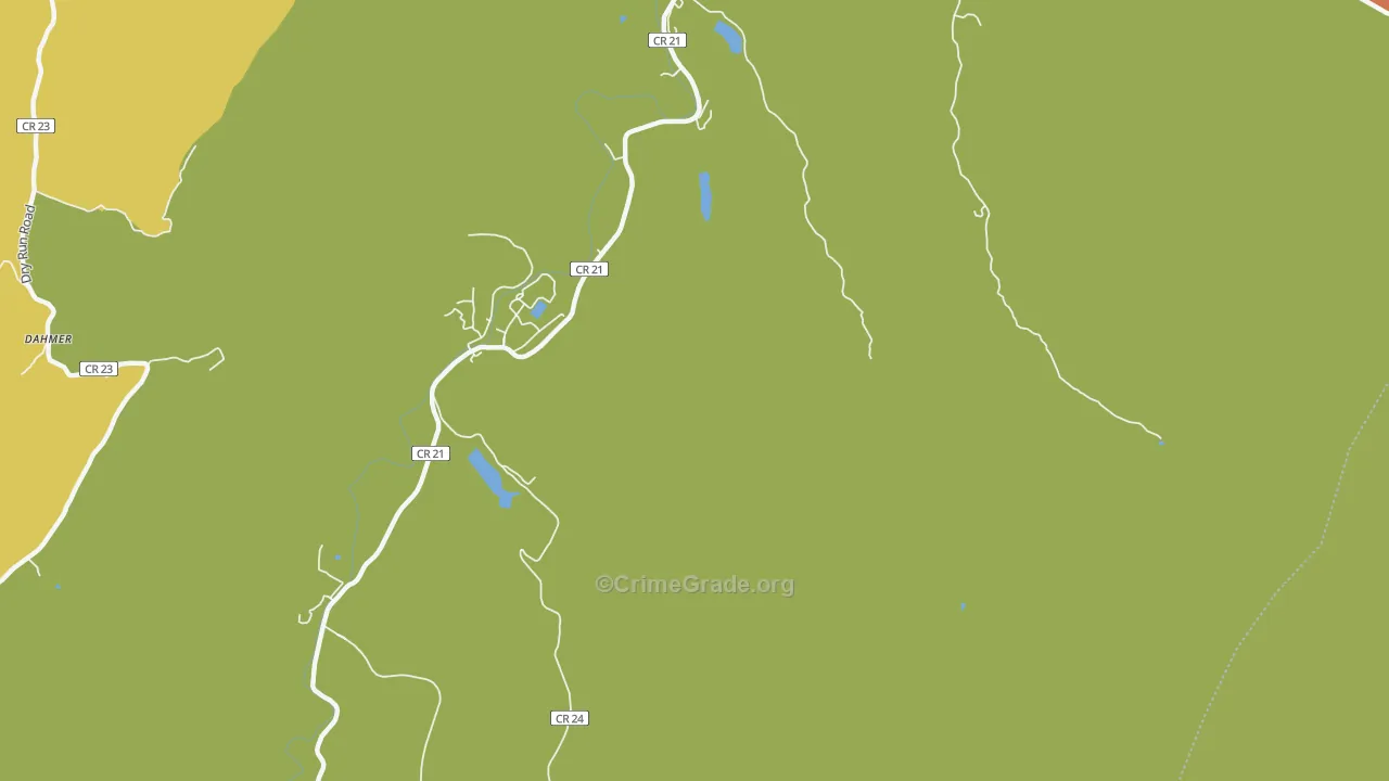 Propstburg, WV Map of Robbery Rates