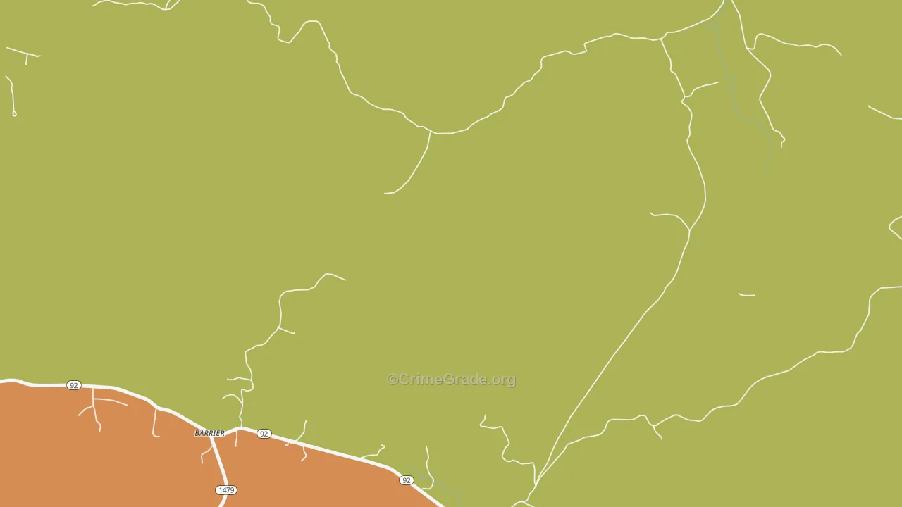 Pueblo, KY Map of Robbery Rates