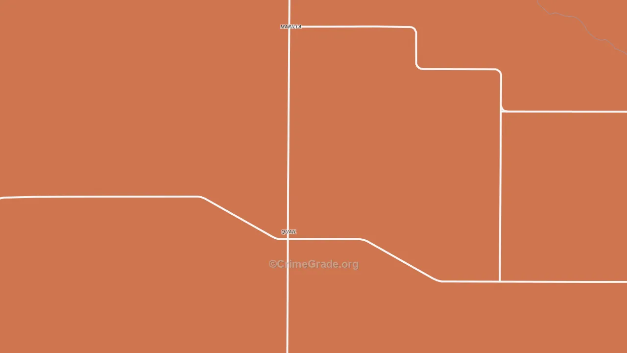 Quail, TX Map of Robbery Rates