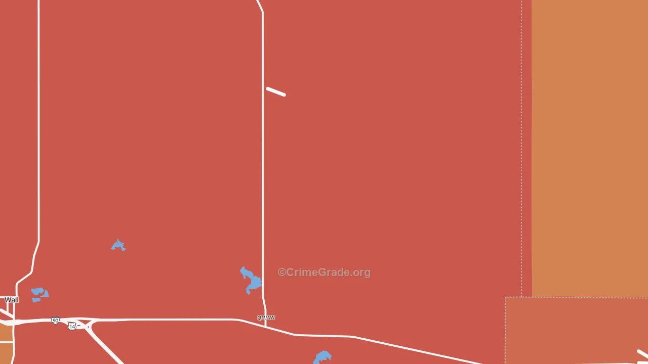 Quinn, SD Map of Robbery Rates