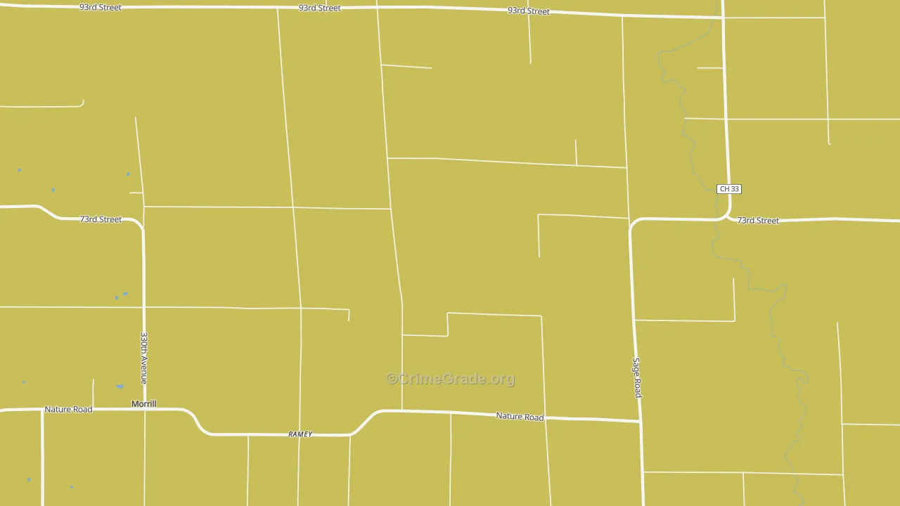 Ramey, MN Map of Robbery Rates