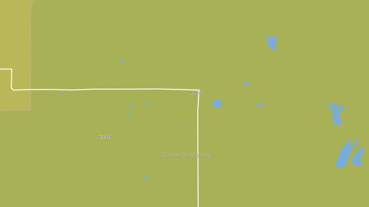 Rapelje, MT Map of Robbery Rates