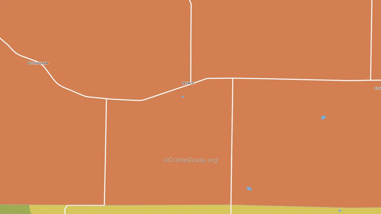 Raymer, CO Map of Robbery Rates