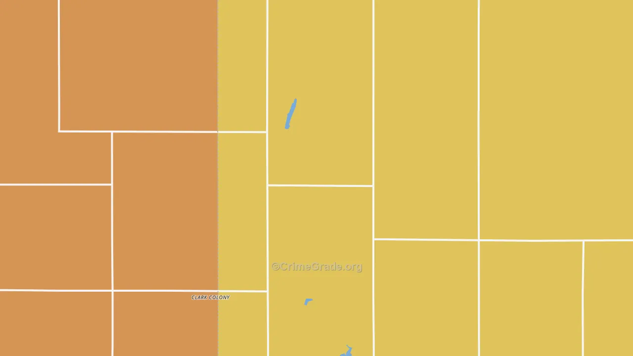 Raymond, SD Map of Robbery Rates