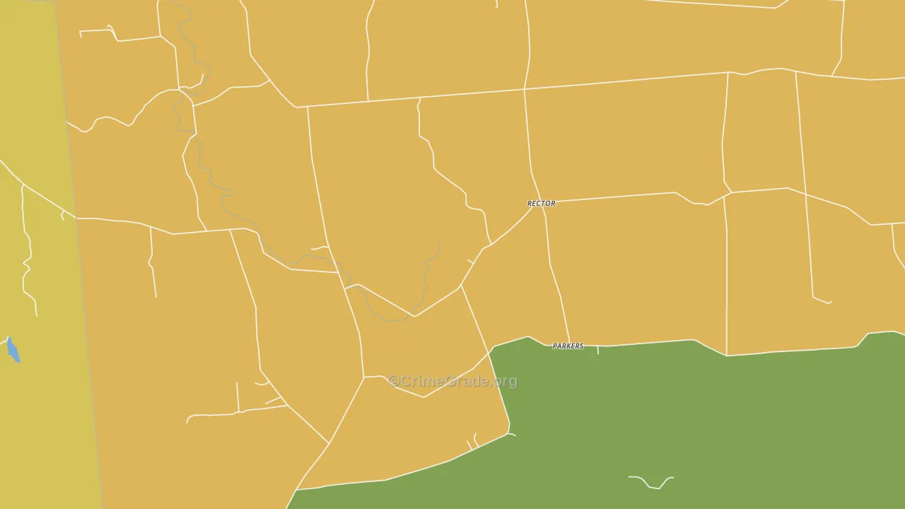 Rector, NY Map of Robbery Rates