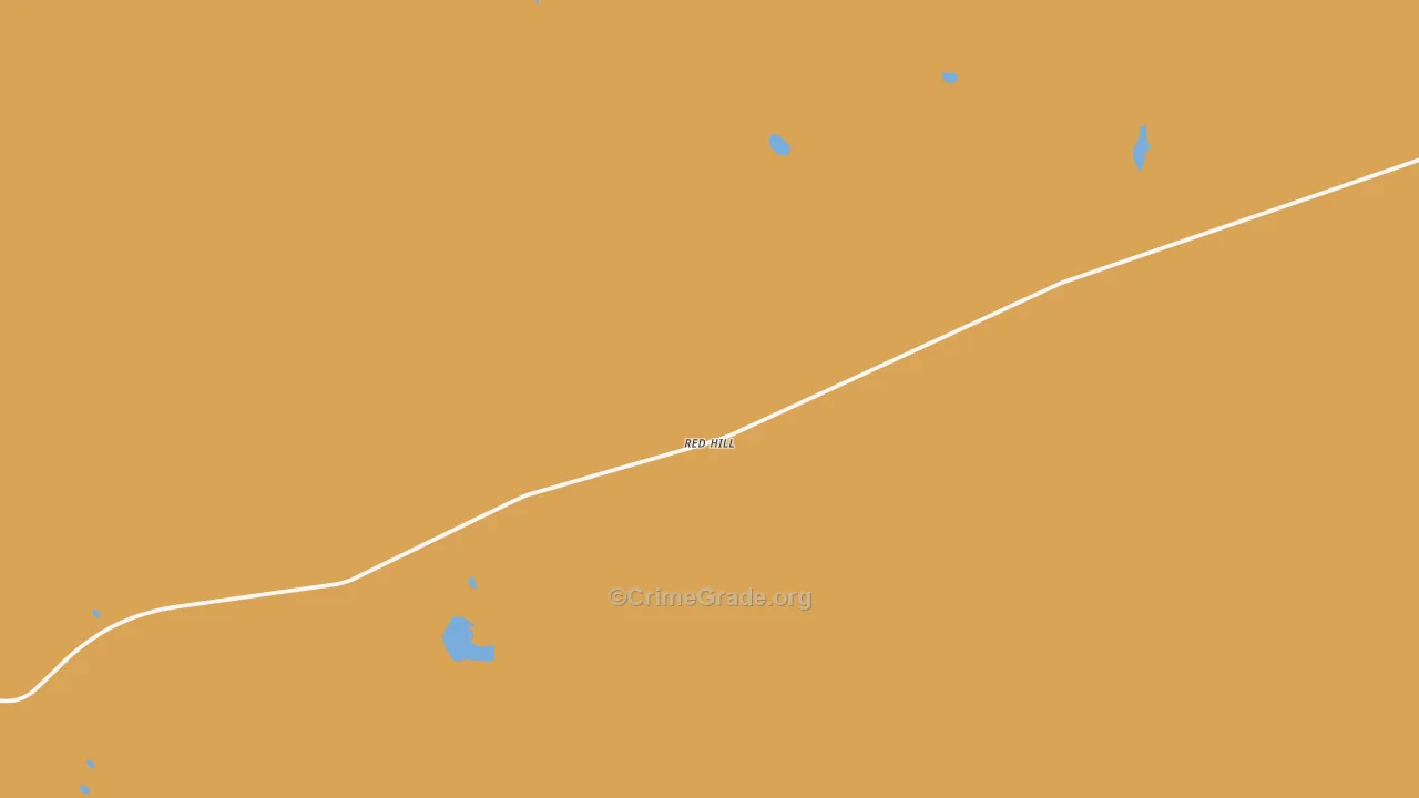 Red Hill, NM Map of Robbery Rates