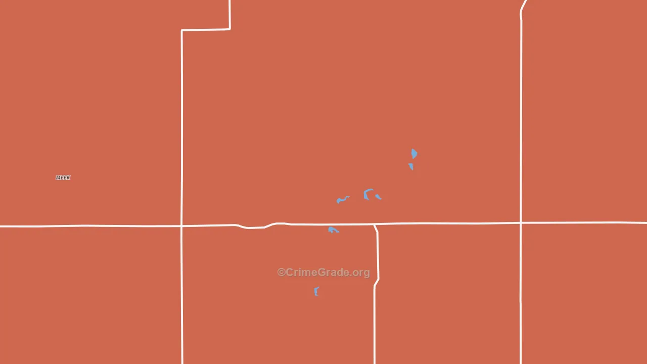 Redbird, NE Map of Robbery Rates