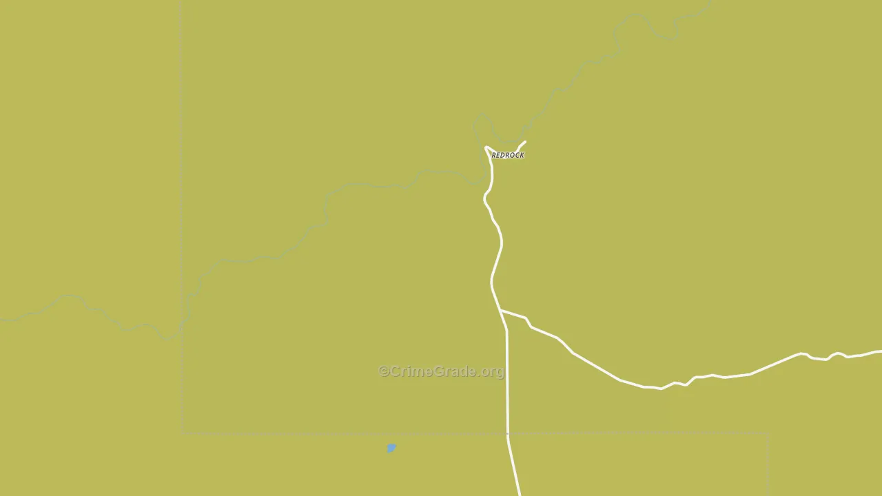 Redrock, NM Map of Robbery Rates