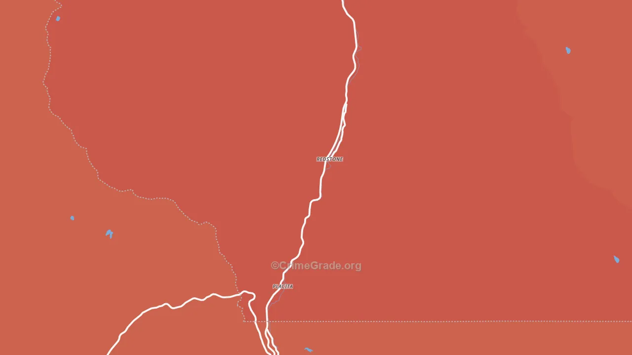Redstone, CO Map of Robbery Rates