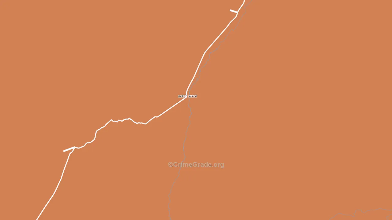 Reese River, NV Map of Robbery Rates