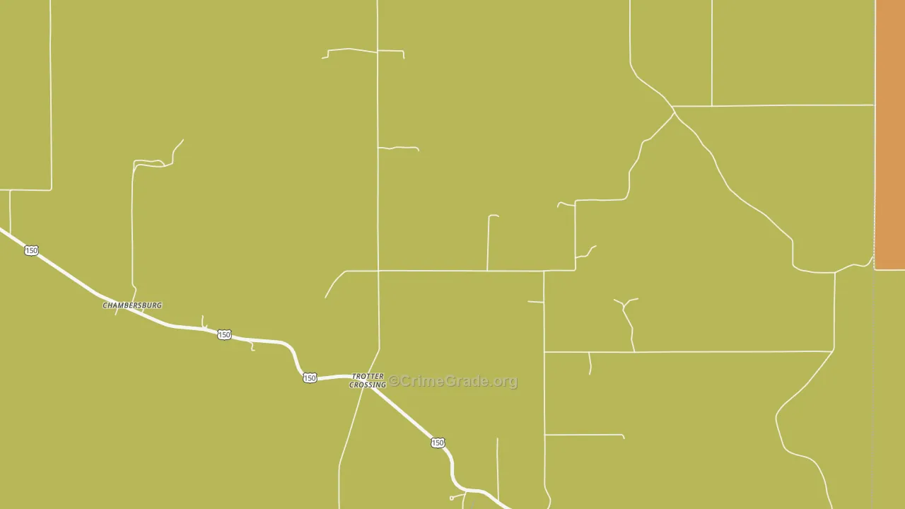 Rego, IN Map of Robbery Rates