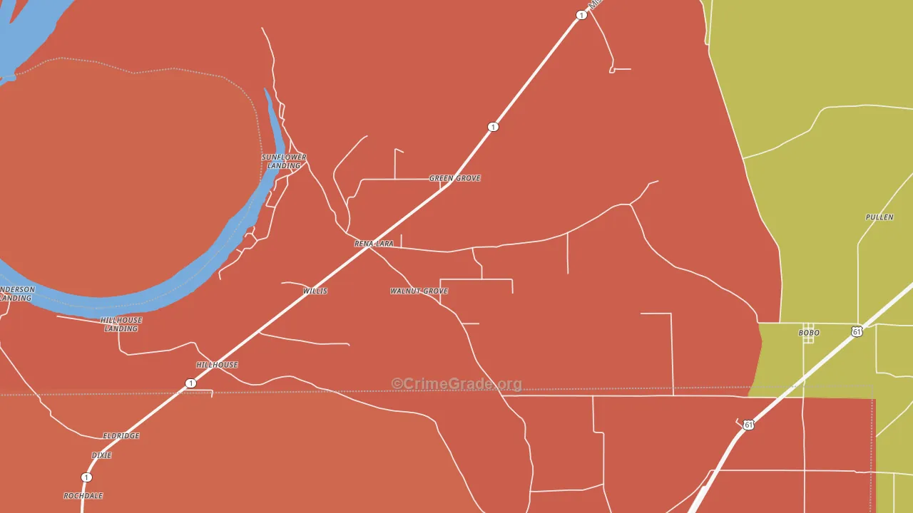 Rena Lara, MS Map of Robbery Rates