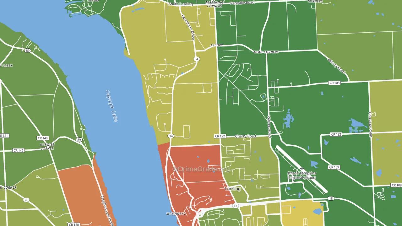 Renwick, NY Map of Robbery Rates