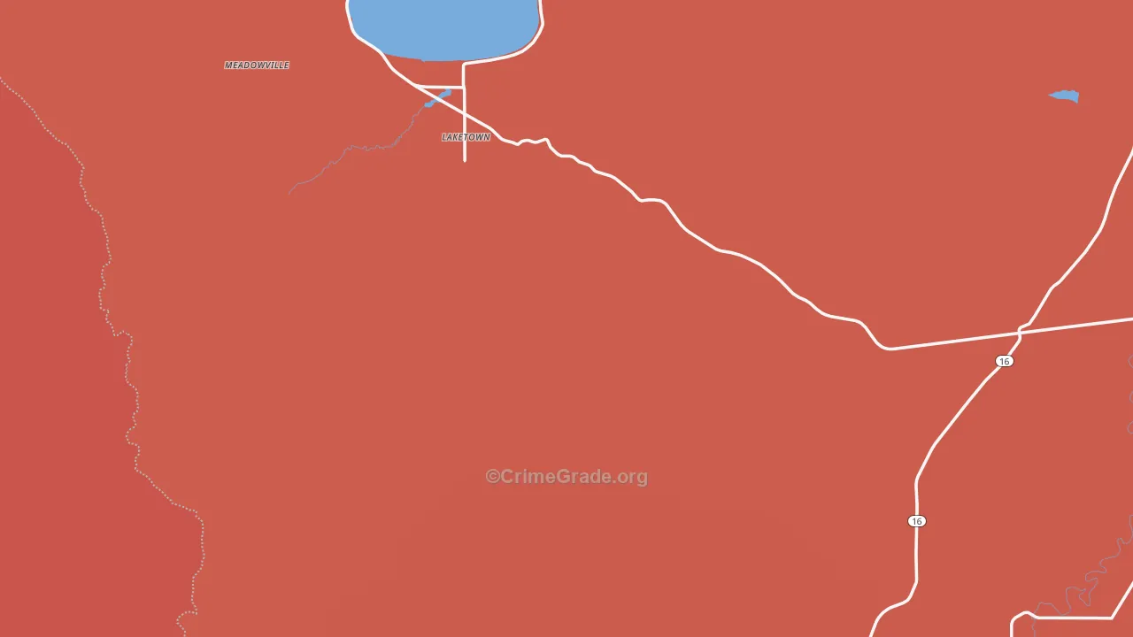Rich County, UT Map of Robbery Rates