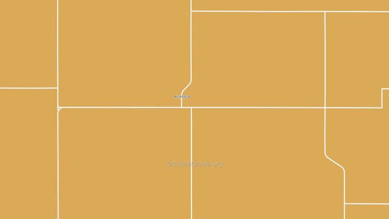 Richfield, KS Map of Robbery Rates